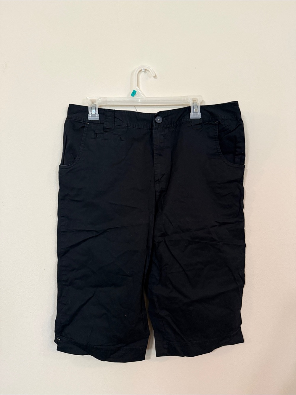 White Stag Women's Black Flat Front Shorts